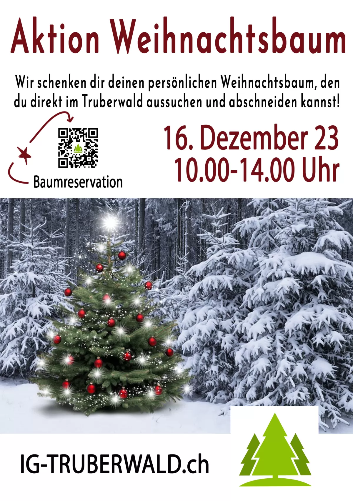 Aktion Weihnachtsbaum Holzbau