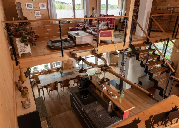 Neubau Stöckli aus Truberholzelemente in Gysestein